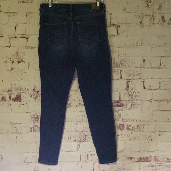 🦅Curvy High Rise Jegging Size 10 American Eagle Blue Jeans # 700 - Picture 8 of 13